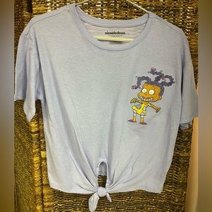 Nickelodeon-‎ Rugrats Crop Top, Juniors Size: XLarge (15-17), Color: Lavender
